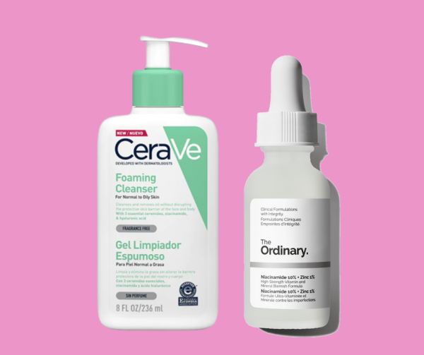 CeraVe Foaming Cleanser (236ml) & The Ordinary Niacinamide 10%+Zinc 1% (30ml)