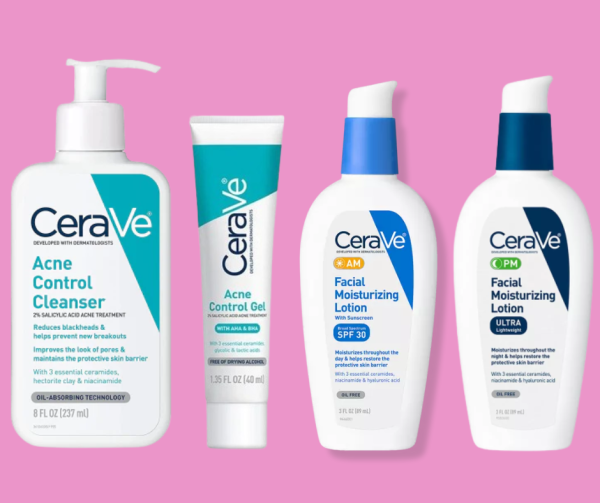 Combo Pack Acne Control Cleanser (237ml), Acne Control Gel (40ml), AM Facial Moisturizing Lotion &  PM Facial Moisturizing Lotion