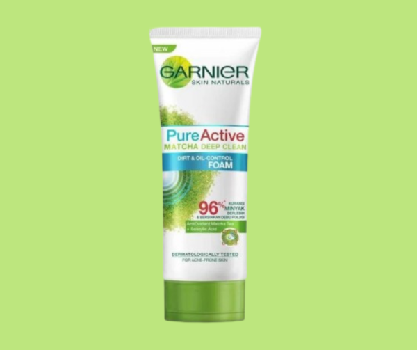 Garnier Pure Active Matcha Deep Clean Dirt & Oil Control Foam (100ml)