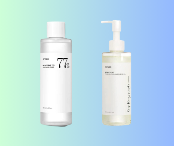 Anua Heartleaf Pore Control Cleansing Oil (200ml) & Heartleaf 77% Soothing Toner (250ml)