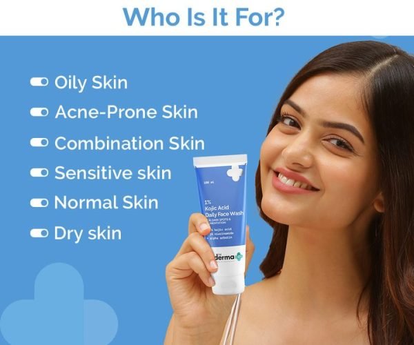 Derma co 1% Kojic Acid Face Wash (100ml) - Image 3