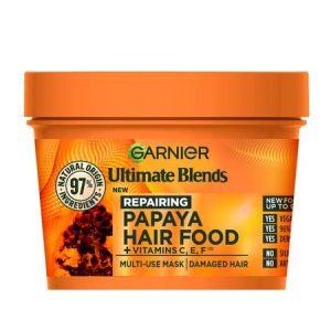 GARNIER PAPAYA & AMLA SUPERCHARGED HAIR FOOD MASK (400ML)