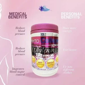 Phyto Collagen Whitening 19X Stem Cell 65000mg L-Glutathione Powder