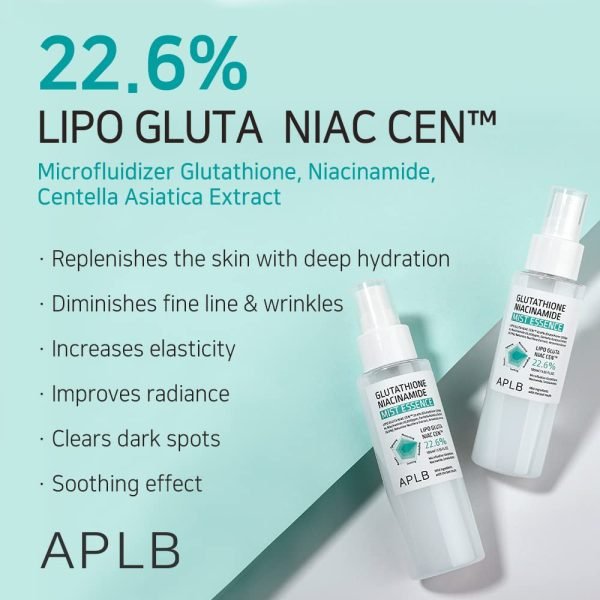 APLB Glutathione Niacinamide Mist Essence (105ml) - Image 2