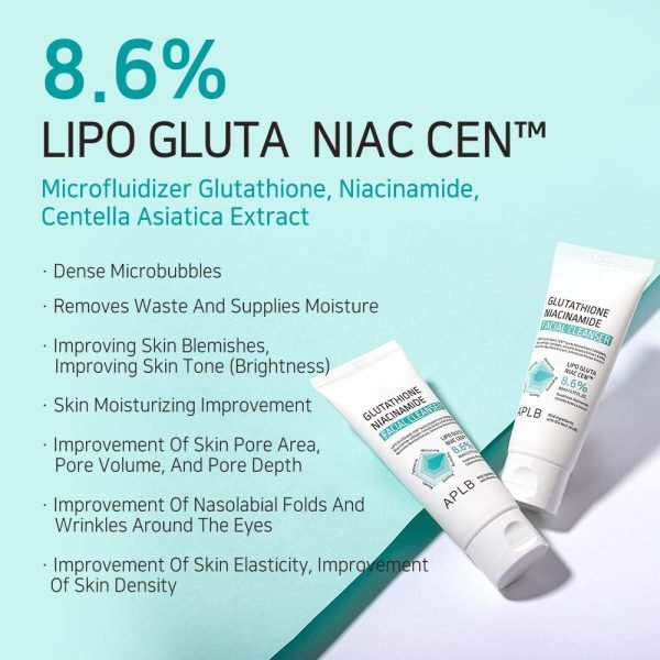APLB Glutathione Niacinamide Facial Cleanser (80ml) - Image 3