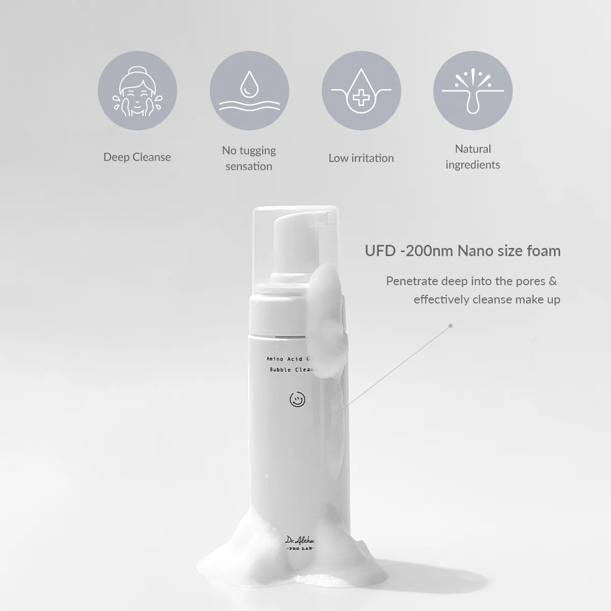 Dr Althea Amino Acid Gentle Bubble Cleanser (140ml) - Image 4