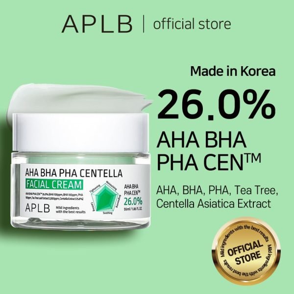 APLB AHA BHA PHA Centella Facial Cream (55ml) - Image 6