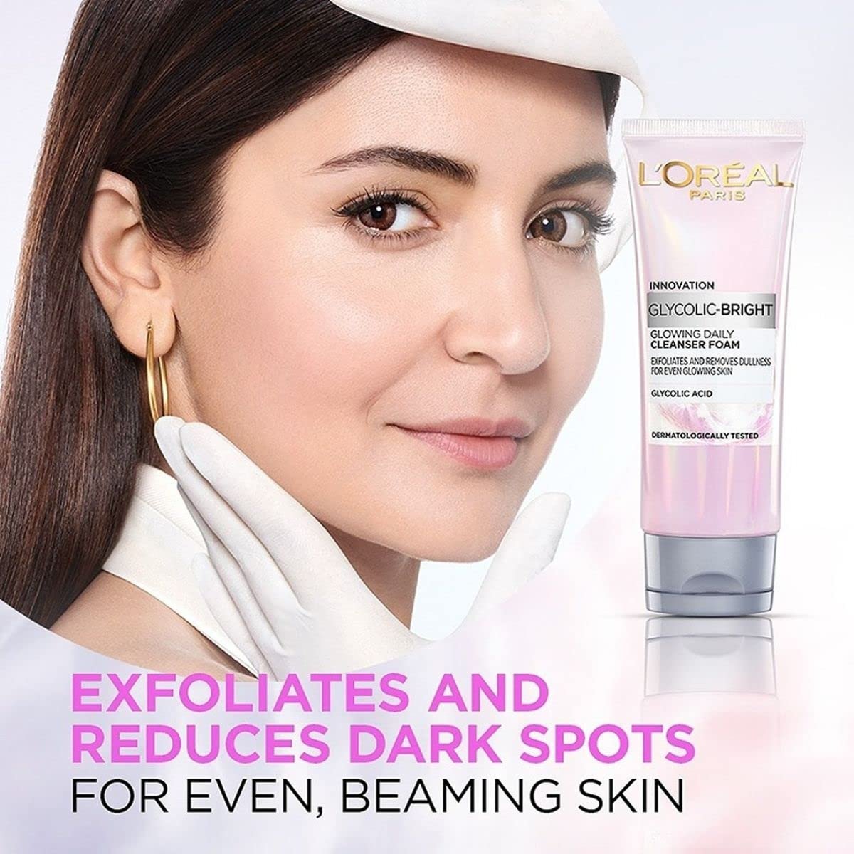 L'Oreal Paris Glycolic Bright Daily Foaming Face Cleanser-100ml - Image 6