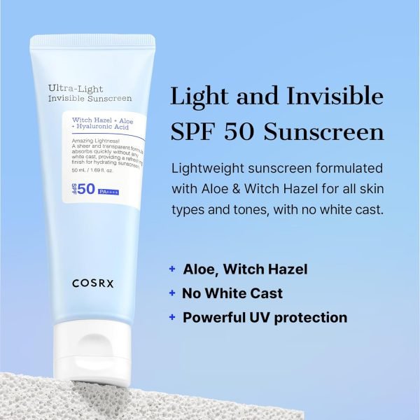 COSRX Ultra-Light Invisible Sunscreen SPF 50 PA++++ (50ml) - Image 7