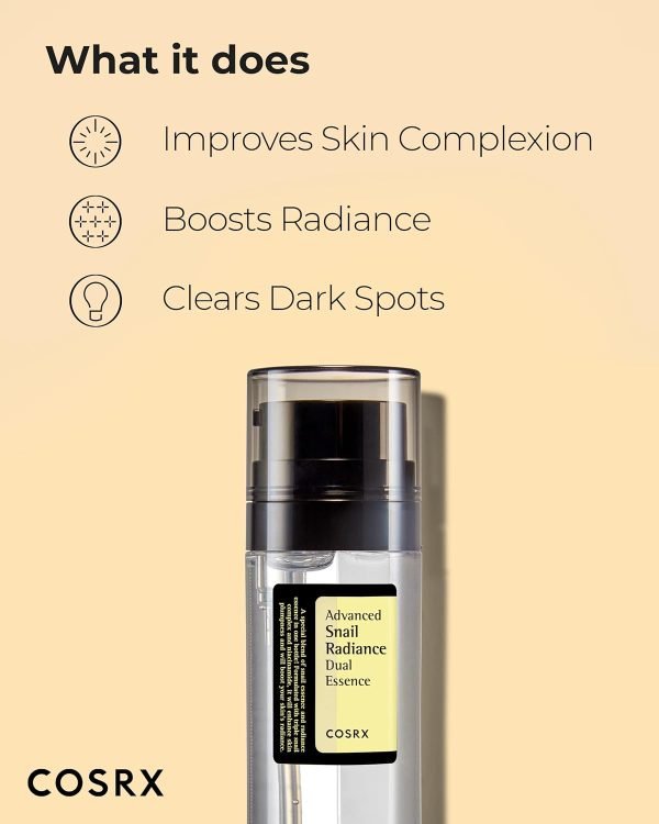 COSRX Niacinamide 5% + Snail Mucin 74% Dual Essence (80ml) - Image 5