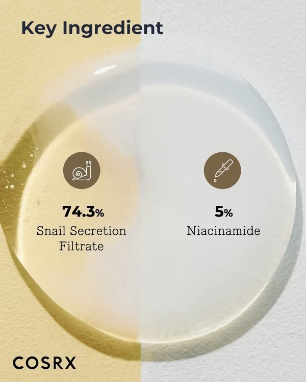 COSRX Niacinamide 5% + Snail Mucin 74% Dual Essence (80ml) - Image 6