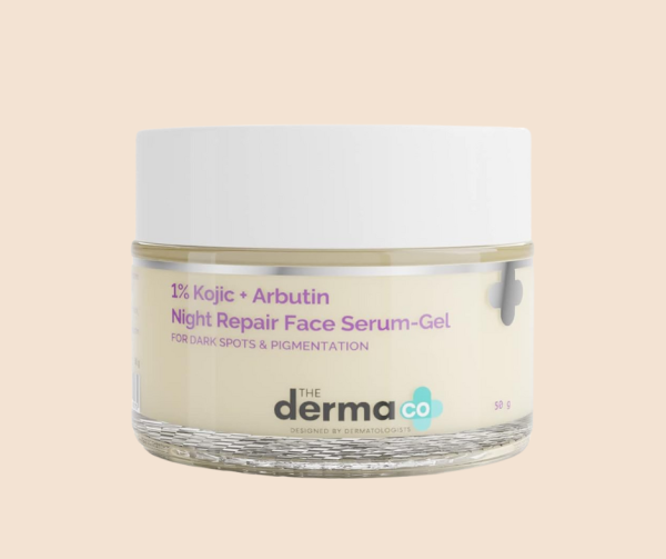 The Derma Co 1% Kojic + Arbutin Night Repair Face Serum-Gel  (50g)