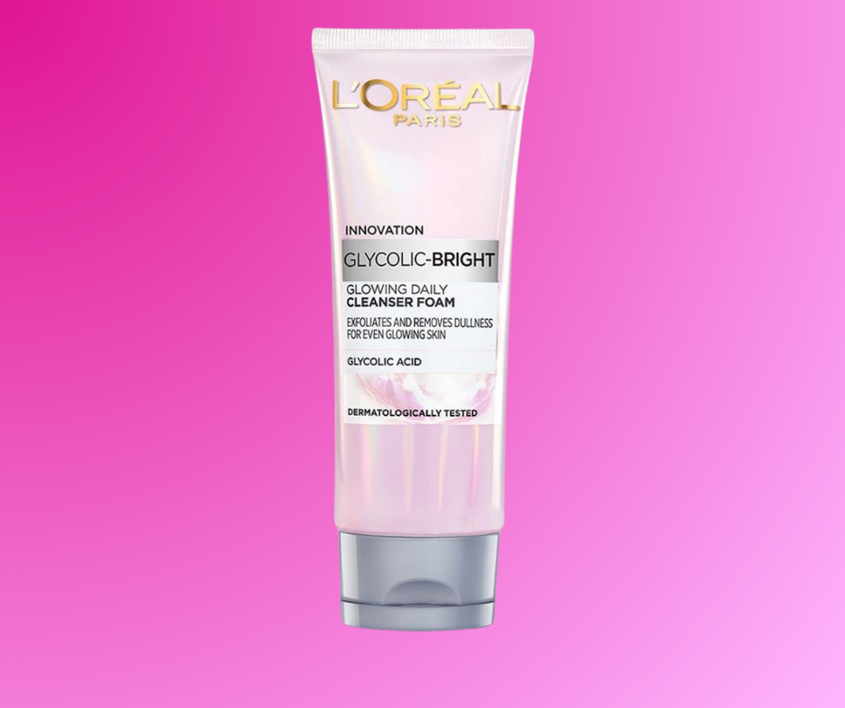 L'Oreal Paris Glycolic Bright Daily Foaming Face Cleanser-100ml