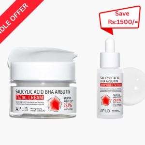 APLB Salicylic Acid BHA Arbutin Ampoule Serum (40ml) & APLB Salicylic Acid BHA Arbutin Facial Cream (55ml)