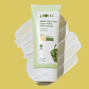 Plum Green Tea & Zinc Super-Matte Sunscreen Gel – For Oily Skin (50g)