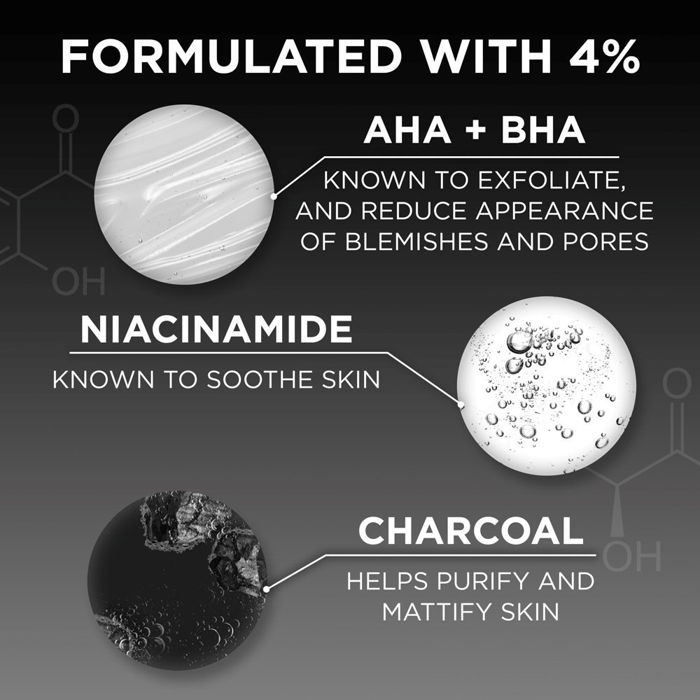 Garnier AHA + BHA Charcoal Serum-(30ml) - Image 3