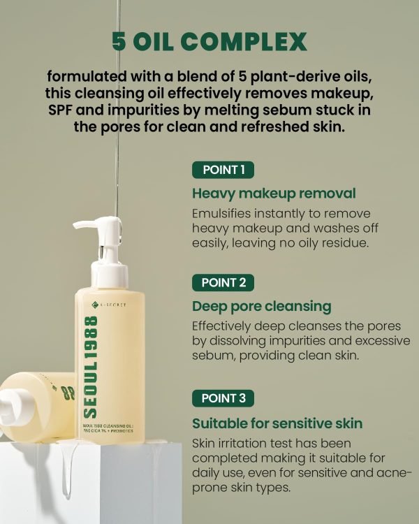 KSECRET SEOUL 1988 Cleansing Oil-200ml - Image 3