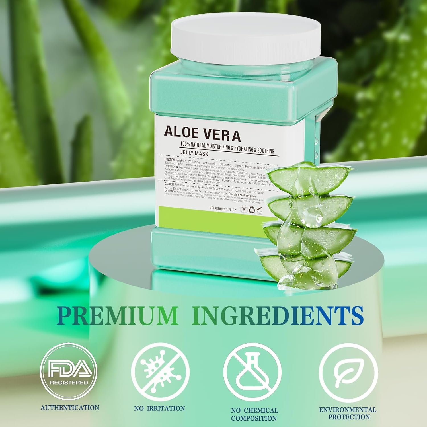 Aloe Vera Moisturizing Jelly Mask -650g - Image 5