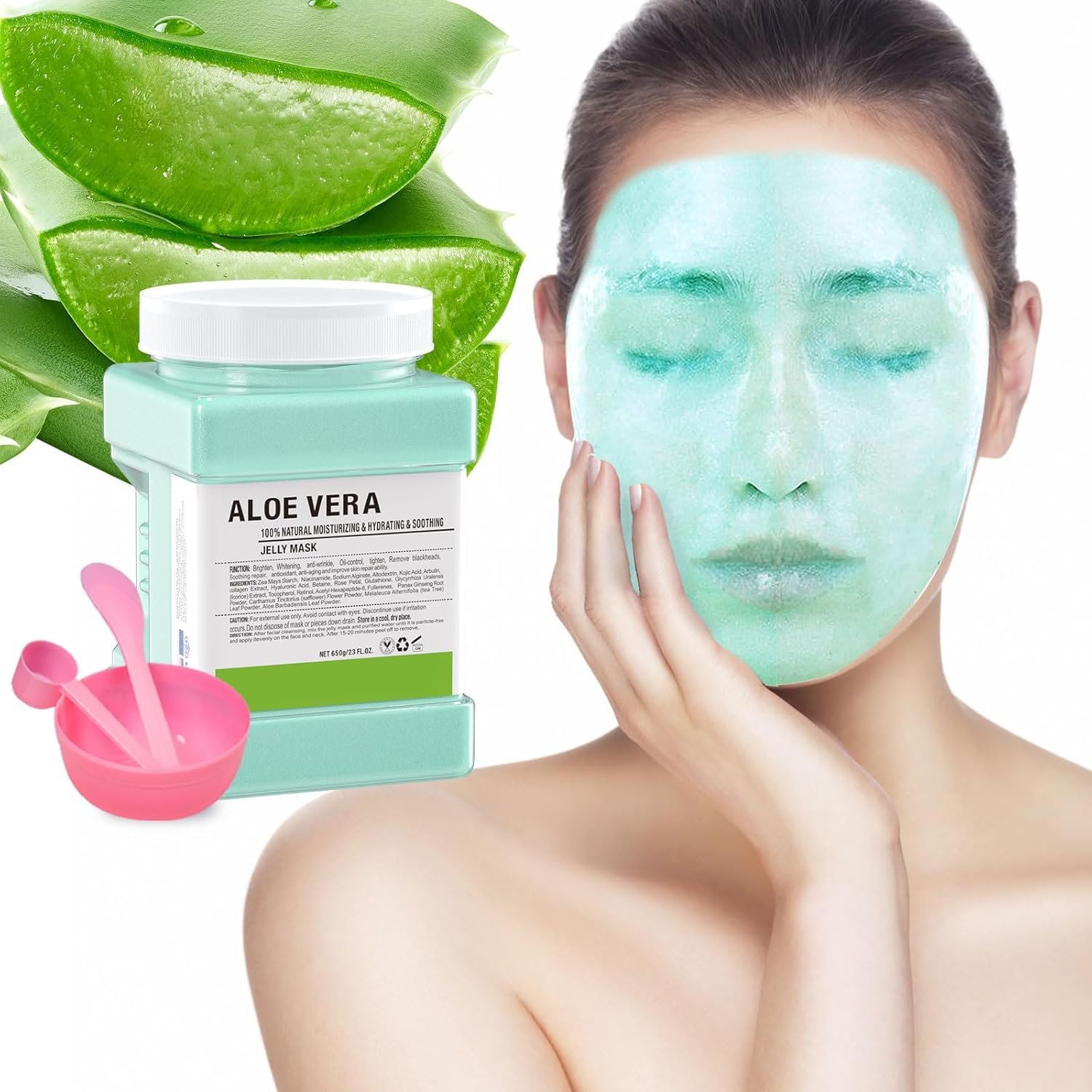 Aloe Vera Moisturizing Jelly Mask -650g - Image 2