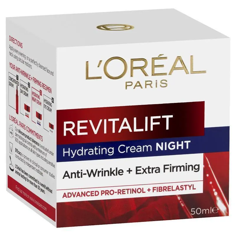 L'Oreal Paris Revitalift Night Cream (50ml) - Image 3