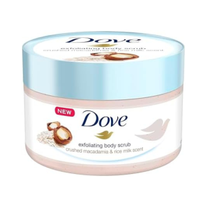 Dove Crushed Macadamia & Rice Milk Body Scrub-(225ml)
