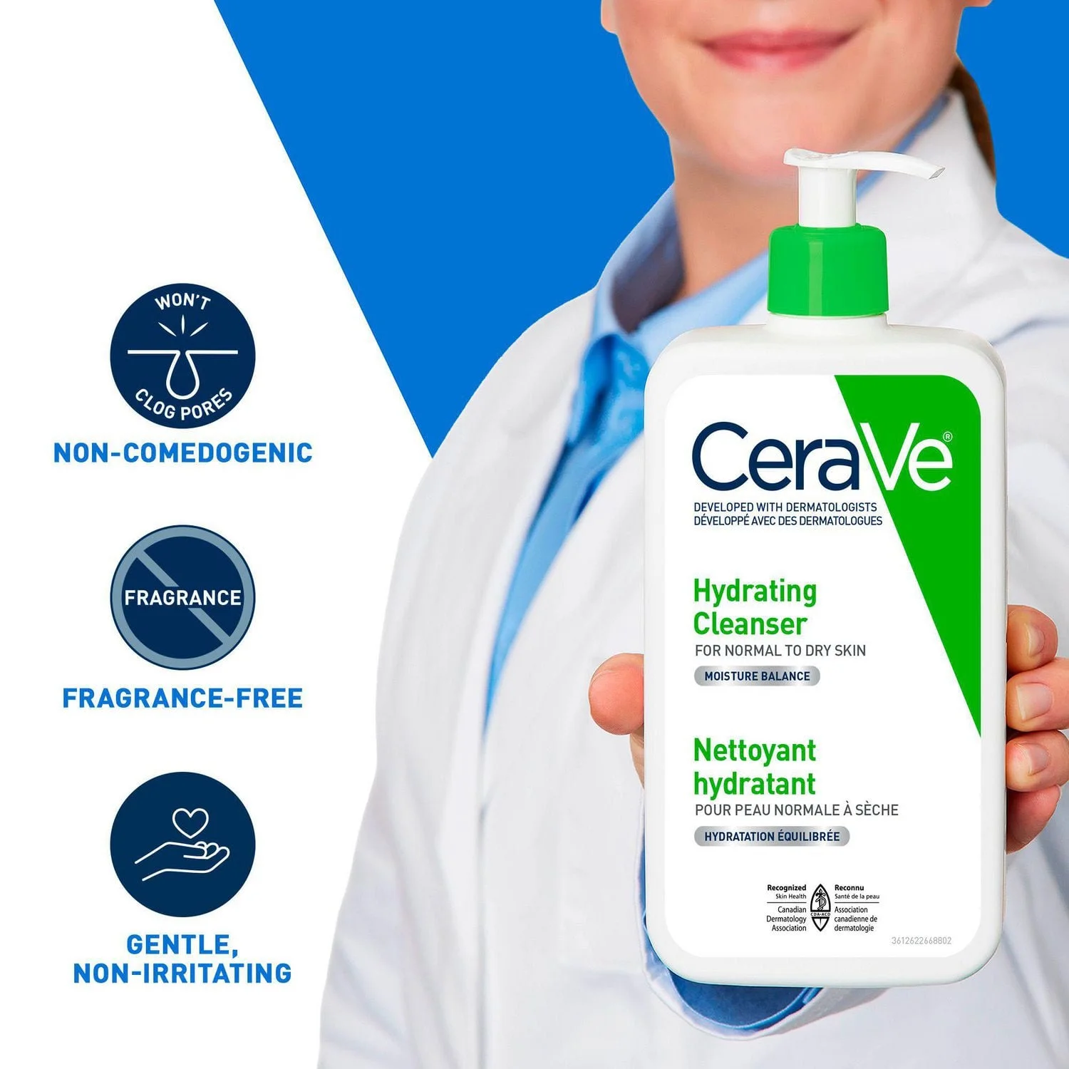 Cerave Hydrating Cleanser (562ml) - Image 2