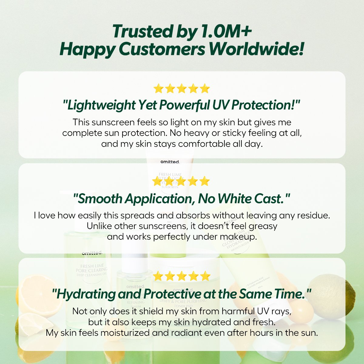 Omitted Fresh Lime Ultra-Light Hydrating Sunscreen (50ml) - Image 8