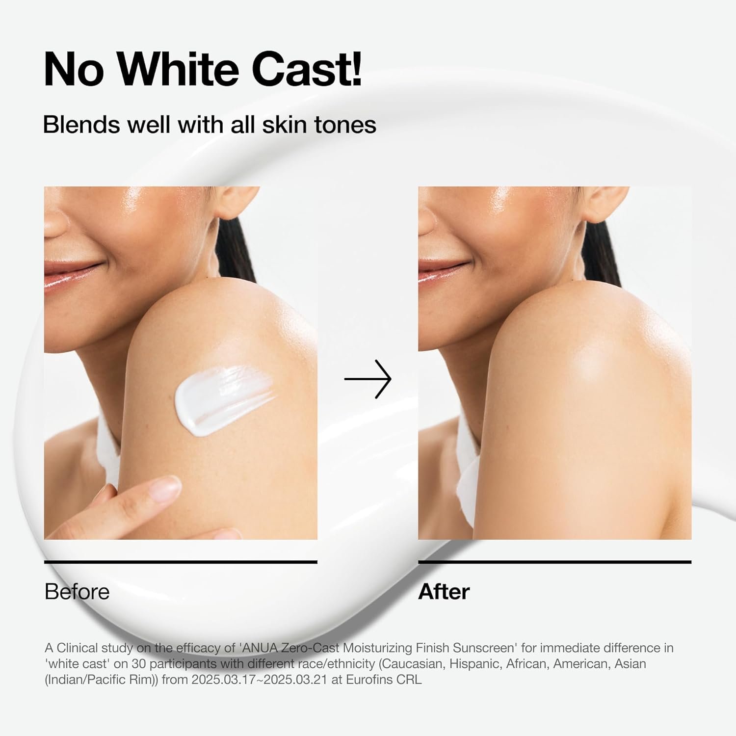 Anua Zero-Cast Moisturizing Finish Sunscreen(SPF 50)-50ml - Image 4