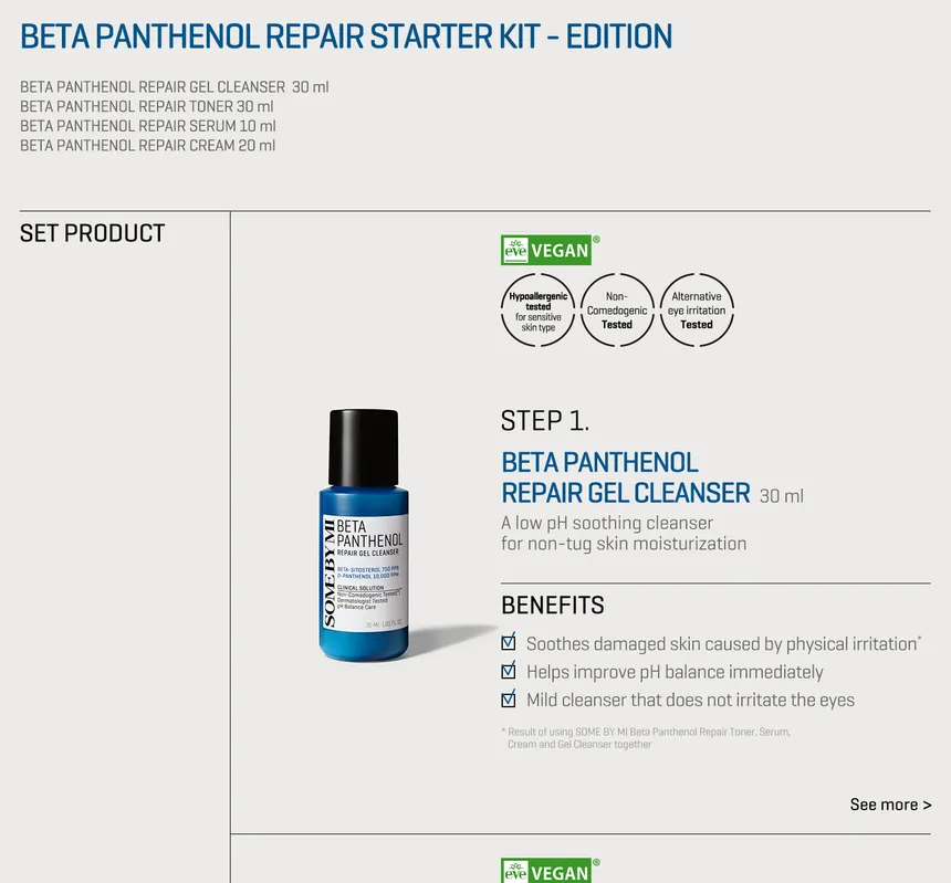 SOME BY MI - Beta Panthenol Repair Starter Kit - Image 2