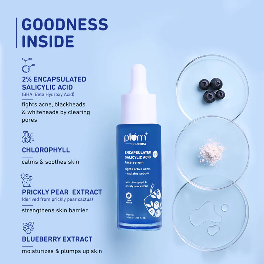 Plum 2% Encapsulated Salicylic Acid Face Serum (30ml) - Image 4