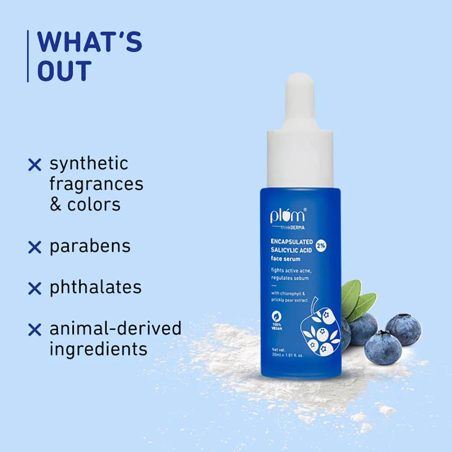 Plum 2% Encapsulated Salicylic Acid Face Serum (30ml) - Image 7