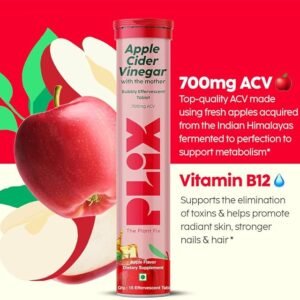 PLIX – THE PLANT FIX Apple Cider Vinegar 15 Effervescent Tablet
