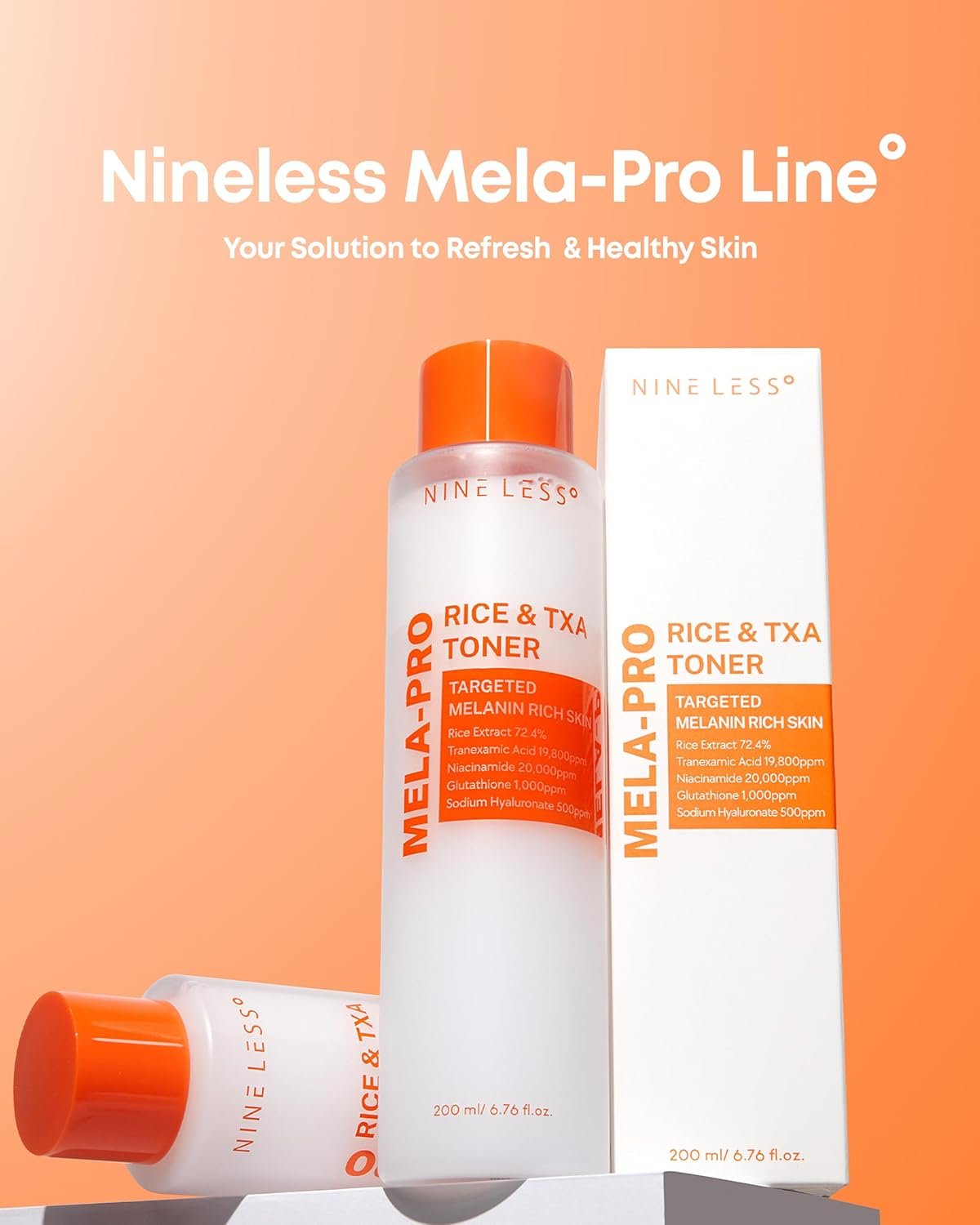 NINELESS Mela-Pro Rice & TXA Toner (200ml) - Image 2