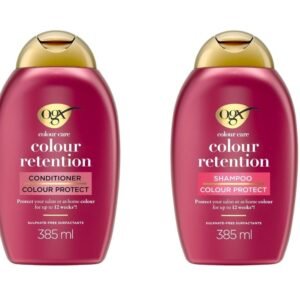 OGX Keratin Oil Shampoo-385ml & Colour Care Colour Retention Conditioner-385ml