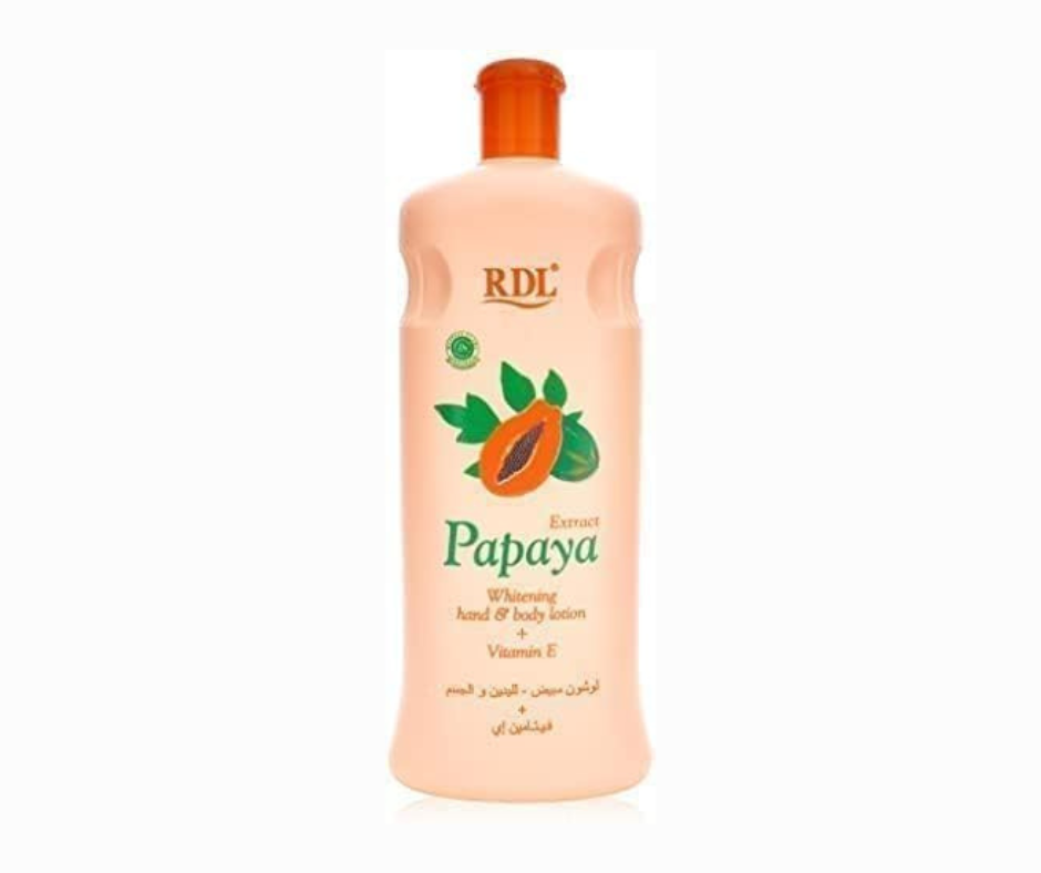 RDL Papaya Extract Whitening Hand & Body Lotion + Vitamin E (600ml)
