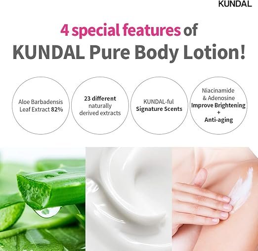 KUNDAL Honey & Macadamia Body Lotion, Cherry Blossom-500ml - Image 2