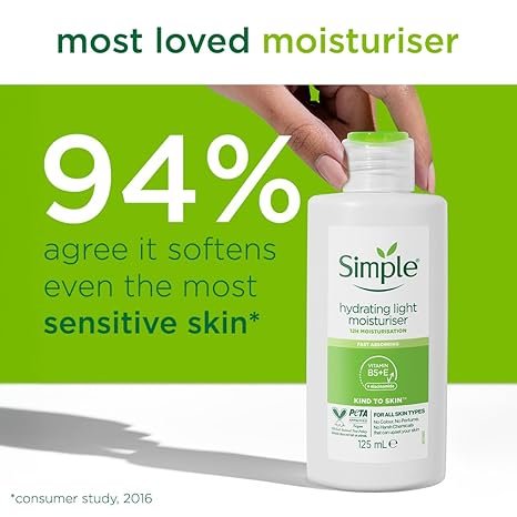 Simple Kind To Skin Hydrating Light Moisturiser -(125ml) - Image 5