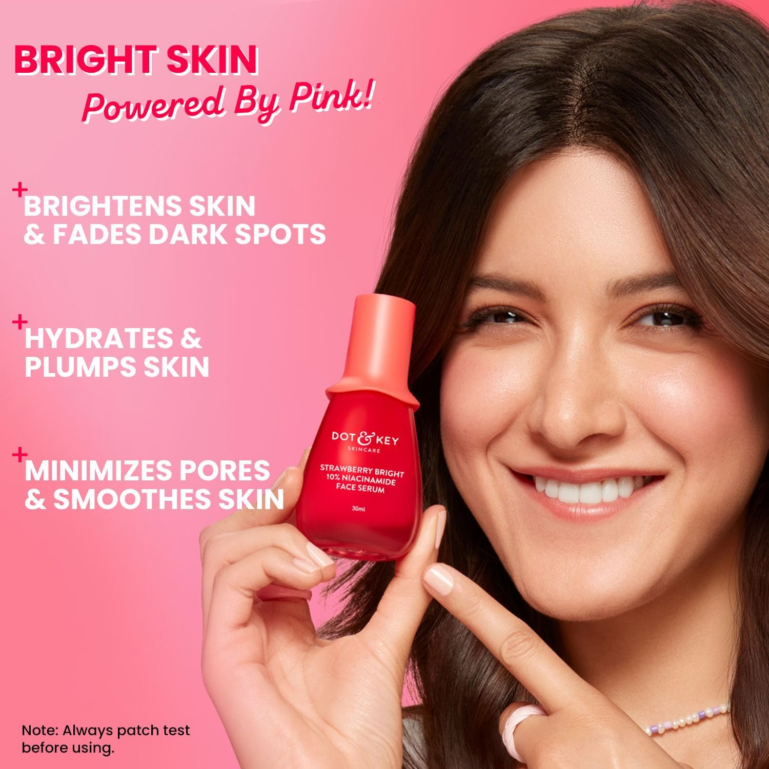 DOT & KEY 10% Niacinamide + Strawberry Face Serum-30ml - Image 2