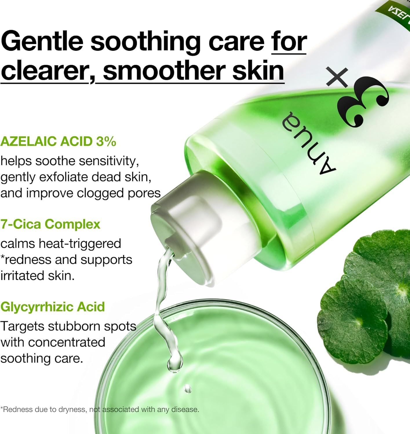 Anua Azelaic Acid 3 CICA Clarifying Toner-250ml - Image 5