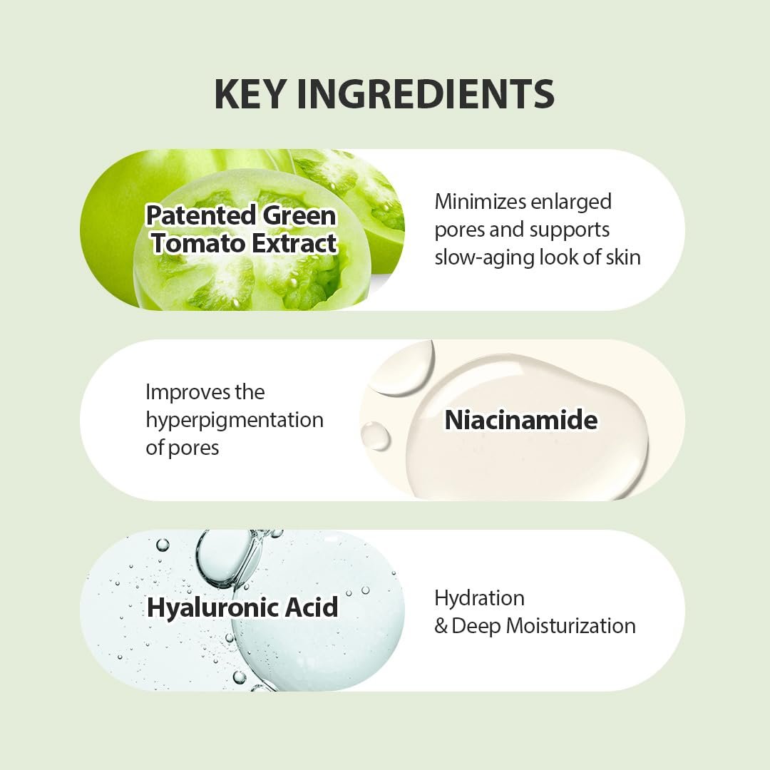 SUNGBOON EDITOR Green Tomato Pore Lifting Ampoule-30ml - Image 3