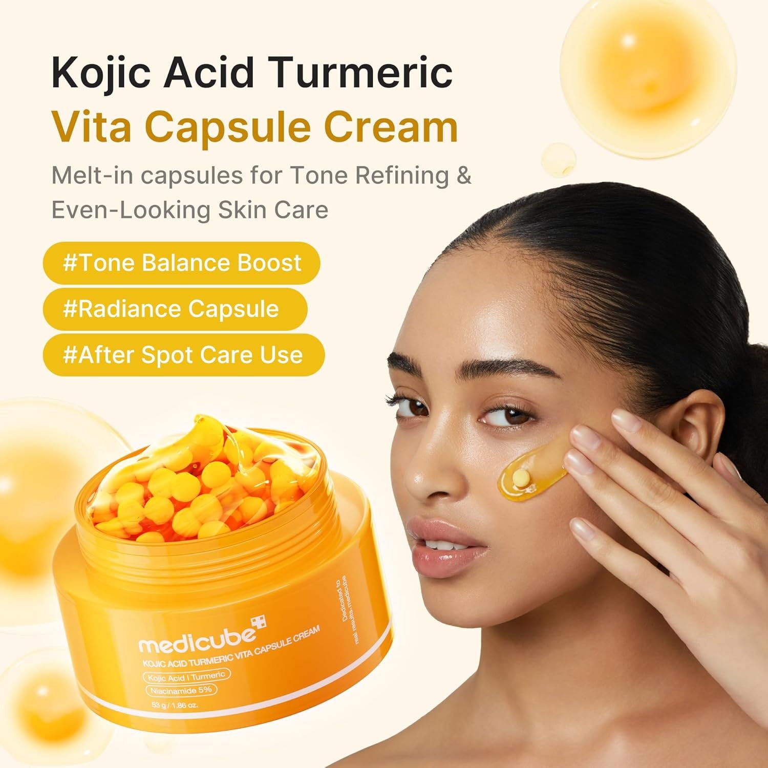Medicube Kojic Acid & Turmeric Capsule Cream-55g - Image 2