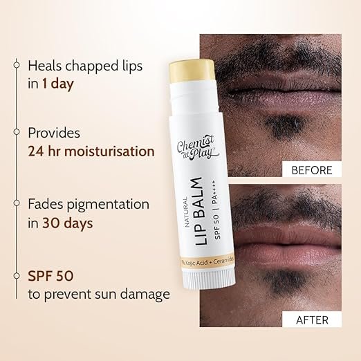 Chemist At Play Brightens & protects Natural Lip Blam Spf 50 - Image 4