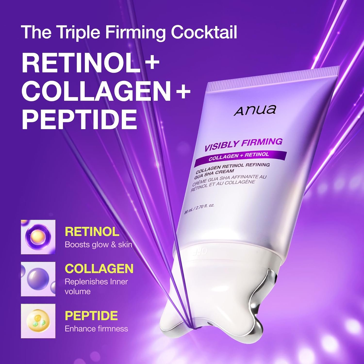 ANUA Collagen Retinol Refining Gua Sha Cream-80ML - Image 8