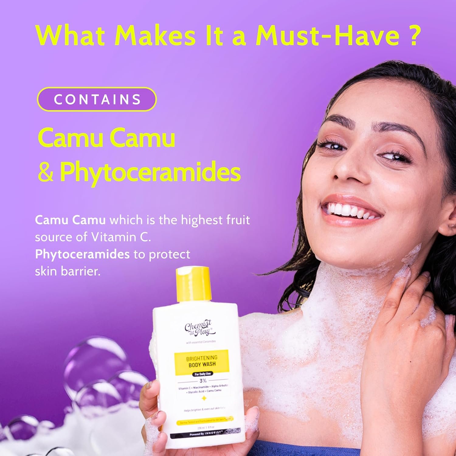 Chemist at Play Brightening Body Wash-236ml - Image 2