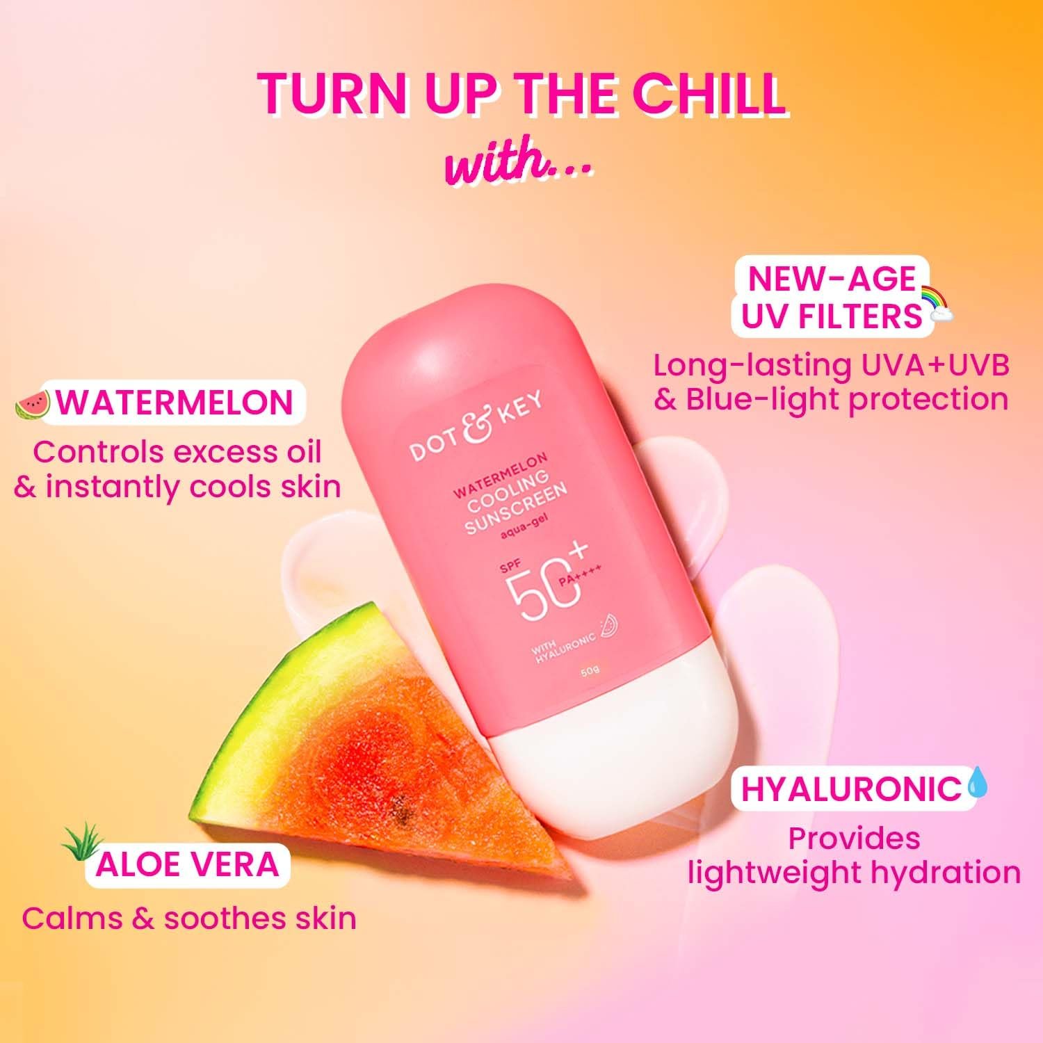 Dot & Key Watermelon Cooling Sunscreen-80g - Image 3