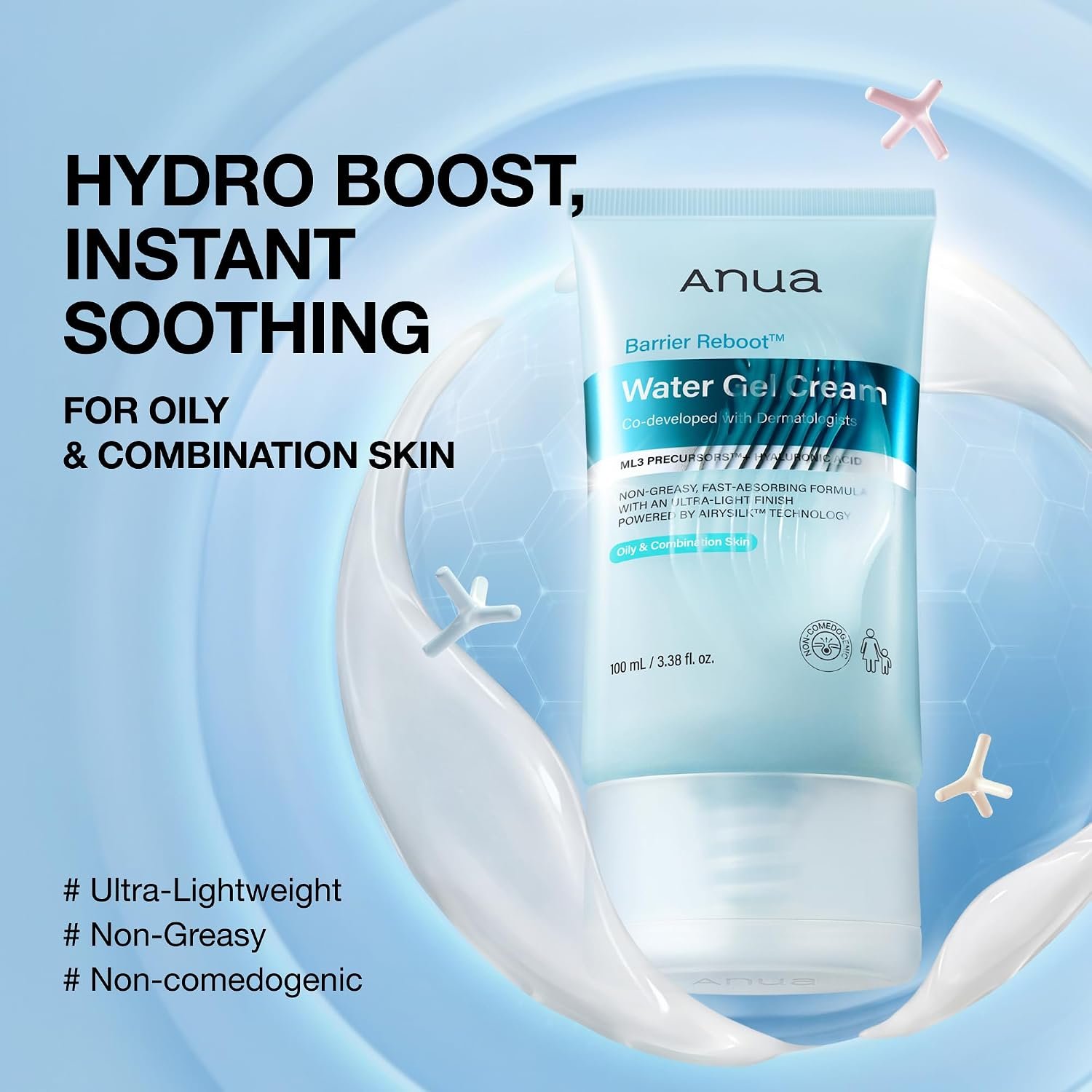 Anua Barrier Reboot Water Gel Cream-100ml - Image 3