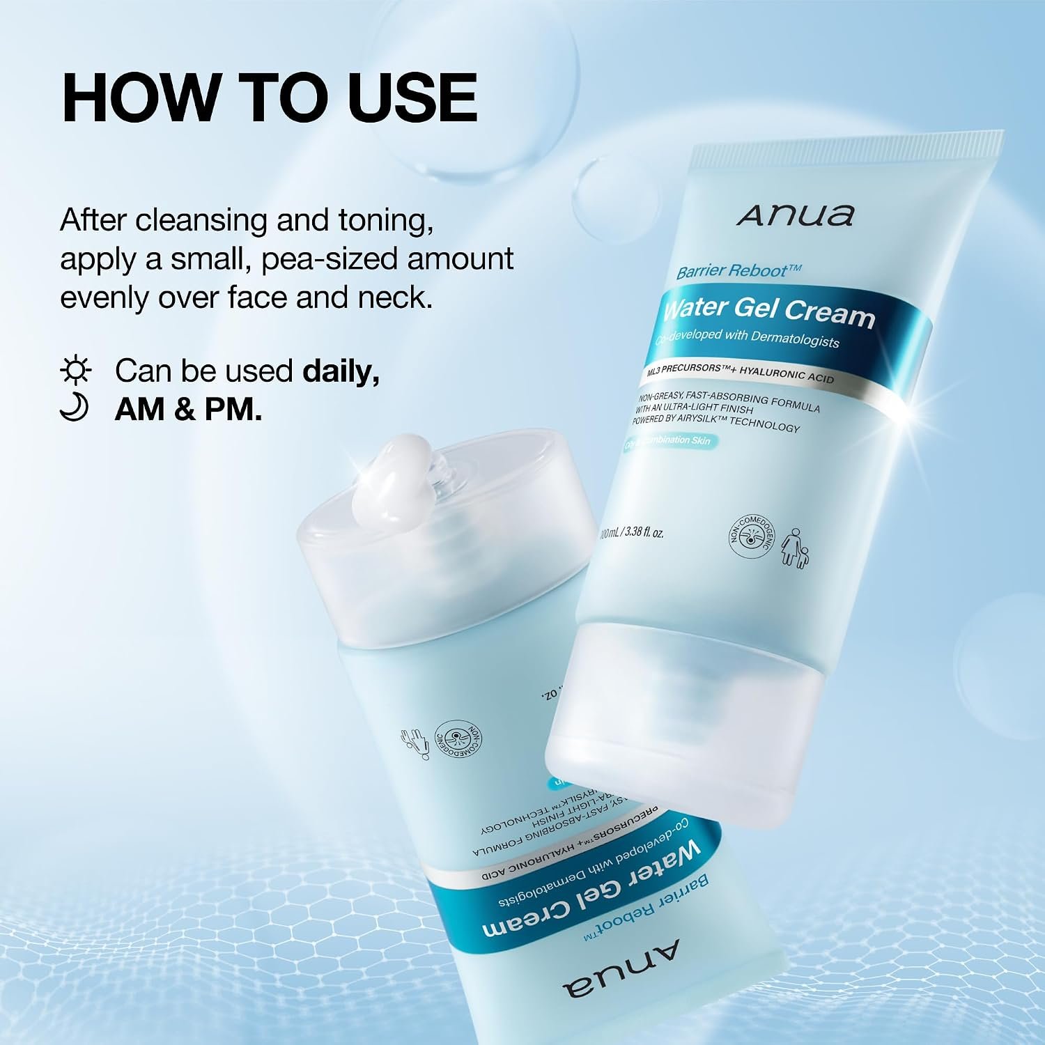 Anua Barrier Reboot Water Gel Cream-100ml - Image 7