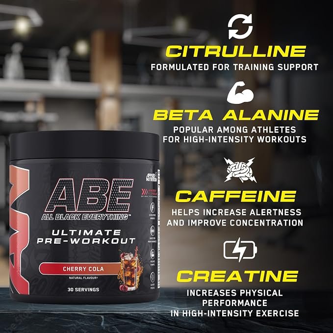 Applied Nutrition ABE Pre Workout Cherry Cola-375g - Image 2
